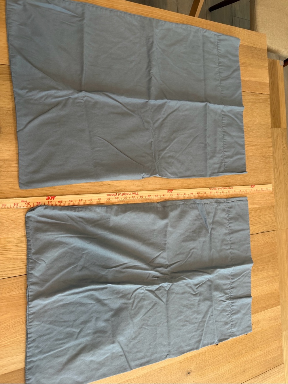 2 Grey Standard Pillow Cases